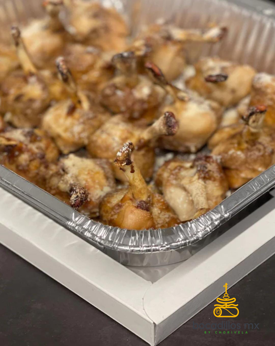 Alitas de pollo de soja y parmesano