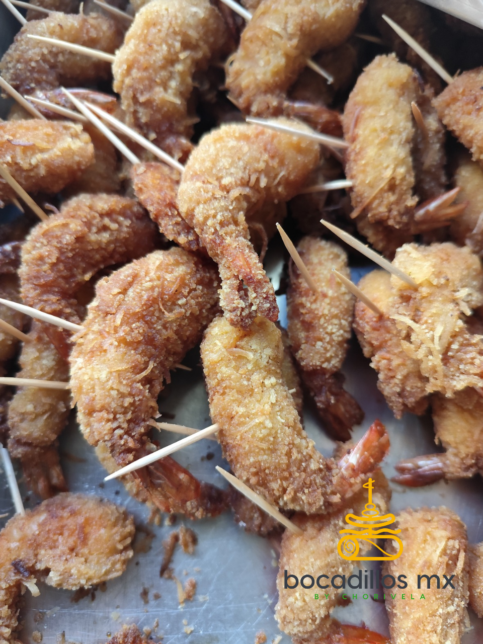 Camarones al coco con salsa de mango