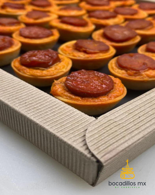 Mini Tartaletas De Chorizo Picante (Bandeja con 42 piezas)
