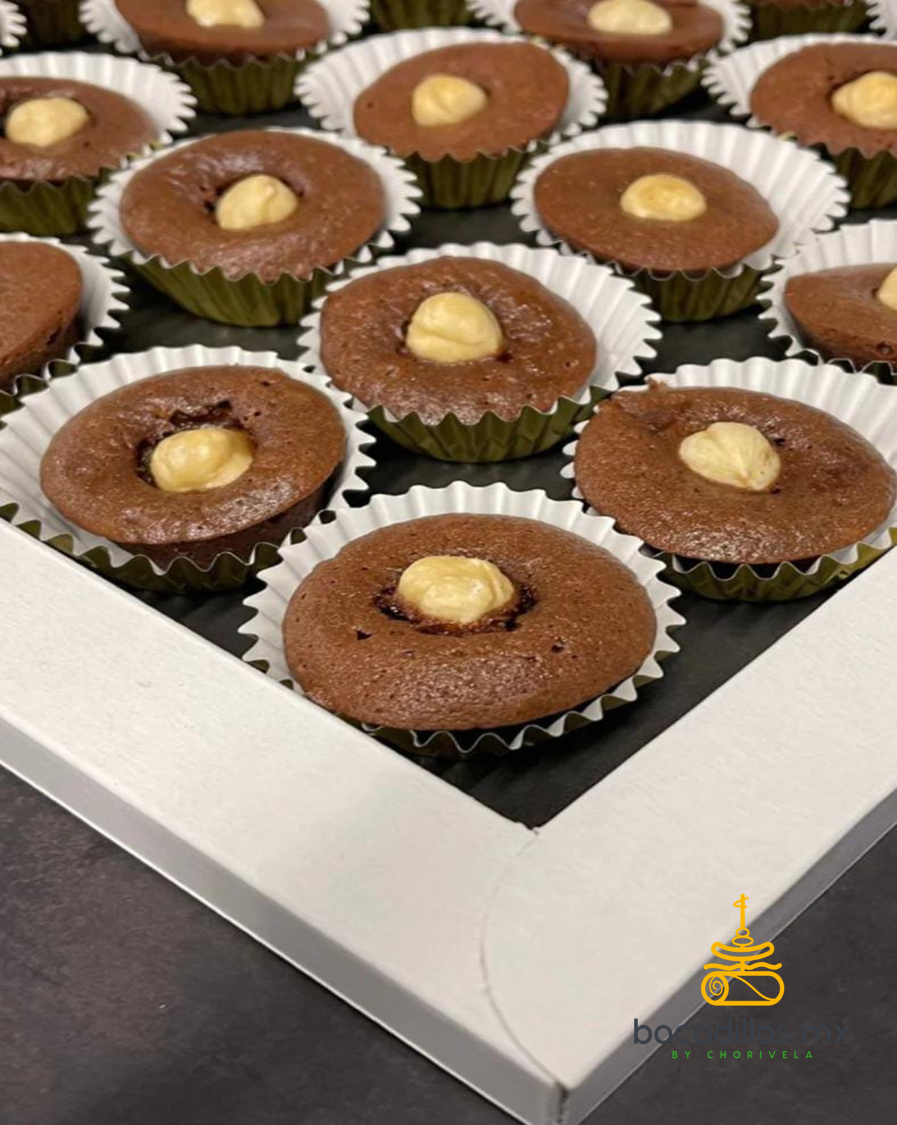 Moelleux de chocolate y avellanas