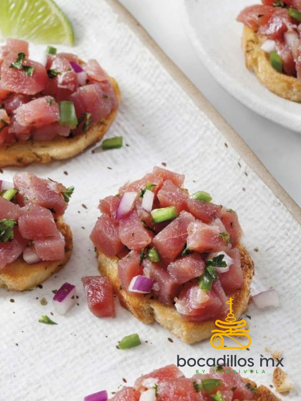 Crostini de tartar de atún rojo