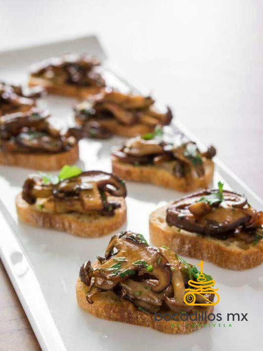 Crostini de Champiñones Salteados